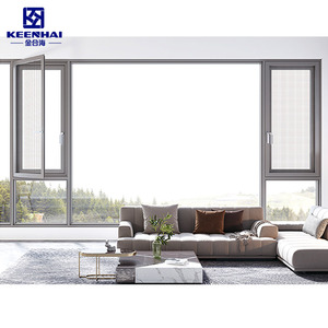 Khung Kính Thấp Thiết Kế Nhôm Cửa Sổ Miami Chống Bão Tác Động Cửa Sổ Thương Mại Khác - Product Image 3