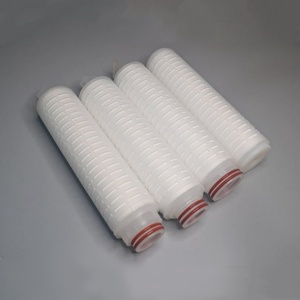 Composant de filtre plié hydrophile en PVDF à haute capacité de filtration WOBO, compatibilité chimique, 4 pouces, 1000 L/heure, diamètre extérieur de 69 mm pour - Product Image 2