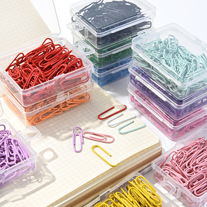 Bán buôn kim loại mà<span class=keywords><strong>u</strong></span> đỏ giấy Clips cho các trường học văn phòng tài liệ<span class=keywords><strong>u</strong></span>, 50 cái của 1.1 inch mà<span class=keywords><strong>u</strong></span> giấy Clips - Product Image 5
