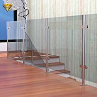 Système de main courante en acier inoxydable 304 316 pour intérieur-extérieur Colonnes de garde-corps modernes pour balcon et escalier pour jardin et villa