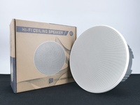 Haut-parleur coaxial Hi-Fi de 6,5 pouces à montage au plafond avec tweeter, 100 V, tension constante, audio commercial, enceinte encastrée pour centre commercial