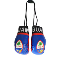 Colgante Decorativo para Auto con la Bandera de Cuba, Llavero de Boxeo, Adorno Colgante para el Espejo Retrovisor del Coche