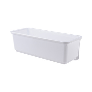 Contenitore portaoggetti rettangolare in plastica con apertura laterale, senza giunture, per cucina, bagno, camera da letto, armadio, scaffale portaoggetti semplice per frigorifero - Product Image 5