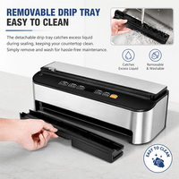 Scelleuse sous vide automatique OEM VS6685H en acier inoxydable 30 cm, pour mariner, sécher et préparer les aliments humides, idéale pour la cuisine domestique