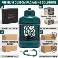 Dispensador de Proteína Portátil, Libre de BPA, Ecológico, de Plástico PP, Apto para Lavavajillas, con Tapa Apilable, Botella de Almacenamiento para Gimnasio y Fitness