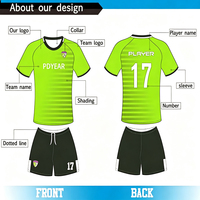 Tenue de football d'été personnalisée respirante à manches courtes – Maillot d'entraînement complet pour équipe de football