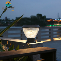 Lampe solaire LED d'extérieur pour poteau de portail, étanche IP65, en aluminium moulé sous pression + PC, 3000/6000K, pour allée de jardin, vente en gros