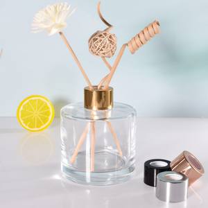 Etiqueta de logotipo personalizado de lujo florero botella difusora de caña con tapa botella de aromaterapia reciclable para Hotel hogar habitación Baño - Product Image 1