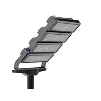 Projecteur LED Noir Multi-Modules Réglable Haute Luminosité Durable AC IP66 pour Éclairage Public, Stades, Parcs Industriels – Garantie 5 Ans
