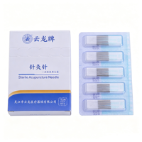 Aiguilles d'acupuncture stériles jetables à manche en acier inoxydable sans tube guide, aiguilles Sujok