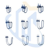 Support de tuyauterie UTT13 à fixation rapide haute résistance pour évacuation latérale des tuyaux, électrogalvanisé, protection incendie