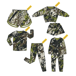 Combinaisons pour enfants, pyjamas en bambou à fermeture éclair pour nouveau-nés, pyjamas à imprimé camouflage pour garçons, vêtements pour garçons, ensemble de grenouillère à manches longues écologique - Product Image 5