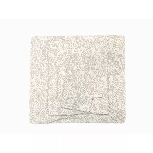 Parure de lit en jersey imprimé topographie en polyester recyclé doux et écologique, comprenant des taies d'oreiller, un drap plat et un drap-housse, idéale pour un cadeau de festival - Product Image 3