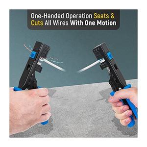 Pince à sertir multifonction ZHEFAN Cat.5 Cat.6 pour module réseau Keystone Jack, pince à sertir et à dénuder les fils - Product Image 3