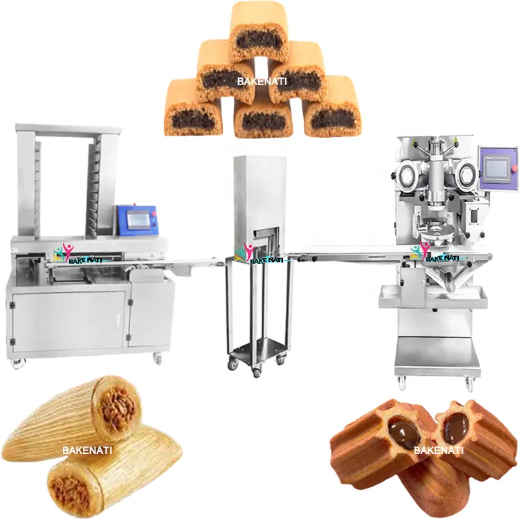 Automatische Churros Tamale Maker Käse füllung Tulumba Schokolade Datum Feigen riegel Herstellung Verkrustung maschine Linie