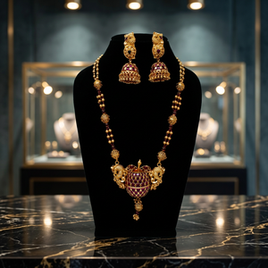 Parures de bijoux plaqués or antique en gros, design traditionnel, ensemble de pendentifs pour femmes, parures de bijoux tendance pour femmes - Product Image 5