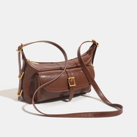 Sacs à main de luxe de créateurs, sacs classiques de haute qualité, sacs à bandoulière en cuir PU huilé vintage marron pour femmes, pour les trajets domicile-travail et le bureau