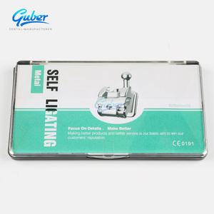 Apparecchiature odontoiatriche per l'igiene orale multiuso Roth attivo in metallo auto-legante parentesi ortodontiche - Product Image 1