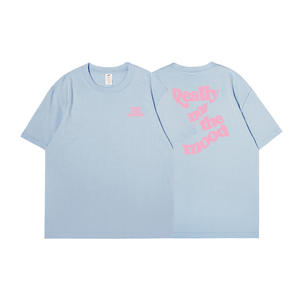 Athleisure Chemise en coton pour homme, respirante, coupe ample, col rond, lettre audacieuse, vêtements d'été - Product Image 5