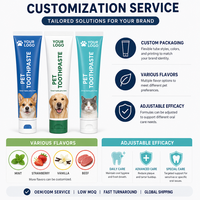 Dentifrice pour animaux de compagnie, formule à base de plantes pour dents sensibles, protection contre les caries, soin buccal anti-sensibilité, gel dentaire pour chiens et chats