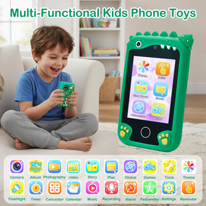 Kamera Digital Mainan Anak dengan Kamera Ganda, Layar Sentuh, Perekam Musik, Permainan Edukasi, Hadiah Dinosaurus Lucu untuk Anak-Anak - Product Image 2