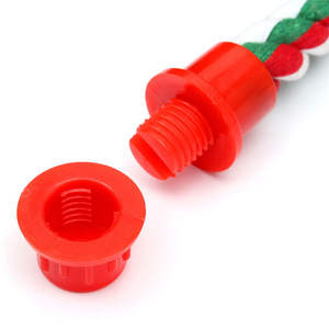 ที่มีสีสันนกแก้วคอนของเล่นเชือกฝ้ายยืนเสาซึ่งสามารถงอได้อย่างอิสระและคงที่ในกรงนก - Product Image 4