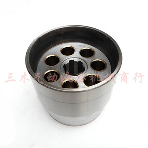 Pièces de pompe à pistons axiaux : Corps de cylindre, plaque de retour, plaque de distribution pour pompe hydraulique 10MCY14-1b - Product Image 2