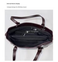 Sac Boston rétro personnalisé en cuir PU souple pour femme, sac fourre-tout à bandoulière de style oriental de haute qualité