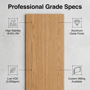 Parquet en <span class=keywords><strong>chêne</strong></span> blanc scié en quart avec revêtement en alumine, certifié FSC pour studios de design - Product Image 2