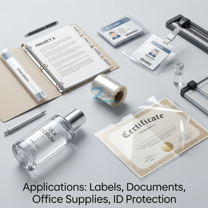 Pellicola BOPET Trasparente 75μm, 1040mm, Comunemente Usata per Etichette (dopo Rivestimento Fotografico o Metallizzazione), Stampa Composita - Product Image 4