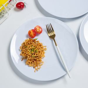 Cosina vajilla juegos دي platos y cubiertos 6 قطعة مجموعة piring makanan ، الحديث الاسكندنافية متعدد الألوان 100% الميلامين لوحات بيضاء - Product Image 5