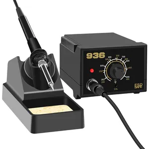 60W transformer ceramic heating core 936 electronic soldering iron station with temperature control system