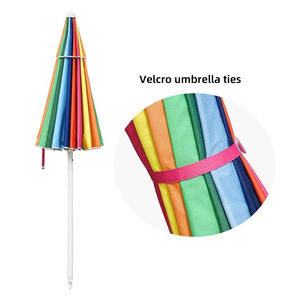 Sombrilla de Playa Colorida Personalizada con Función de Inclinación, Sombrilla Grande de Arcoíris para Playa, Piscina, Patio - Product Image 3