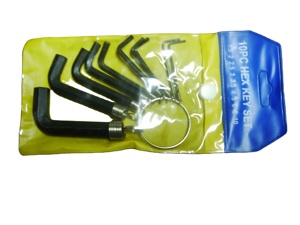 Fabricante de clase mundial CR-V llave hexagonal, 10 unids llave hexagonal juego - Product Image 3