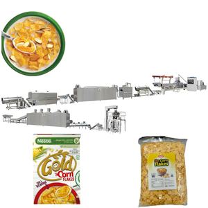 Nueva Línea de Producción de Cereales de Hojuelas de Maíz Bajos en Grasa, Extrusora de Hojuelas de Grano Integral, Equipo para Cereales de Desayuno con Motor - Product Image 2