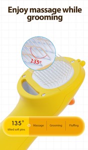Secador de pelo silencioso para perros y mascotas, secador de pelo con cepillo reemplazable y cepillo de peine, de pelo para gatos y gatitos peine, soplador de piel para cachorros - Product Image 6