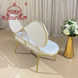 Modern Design <b>Metal</b> & Velvet Frame Wedding Sofa <b>Chair</b> with Butterfly Back for Banquet Dining & Villa Use-Wholesale Price - Product Image 2