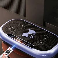 Nouvelle Conception Plaque Vibrante Intelligente Portable pour Exercice Corporel Complet avec Télécommande et Haut-parleur Bluetooth pour Entraînement à Domicile