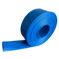 Tuyau plat en PVC pour irrigation agricole de 2, 3, 4, 5, 6 pouces, rouge et bleu, léger, flexible, haute pression, 100 m, norme nationale