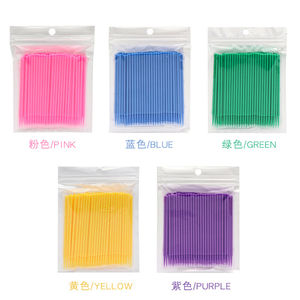 100 Uds extensión de pestañas hisopos de limpieza <span class=keywords><strong>Lash</strong></span> Lift removedor de pegamento aplicadores Microblade cepillos de maquillaje pestañas herramientas de permanente - Product Image 3