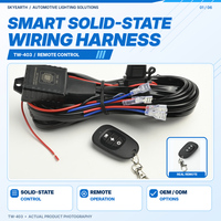 Kabel Kontrol Strobo Solid-state Cerdas 9-30V Dua Warna dengan Sakelar Remote 360W untuk Lampu LED Otomotif
