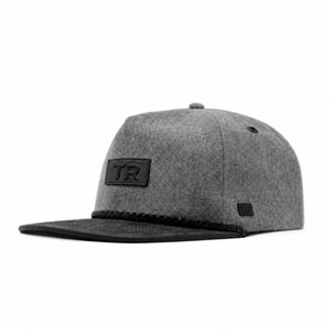 Casquette de baseball en <span class=keywords><strong>laine</strong></span> mérinos avec patch en cuir personnalisé, visière plate, style Dad Hat, Snapback Gary, pour marque exclusive, fabriquée en usine BSCI - Product Image 1