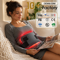 Ceinture de luminothérapie infrarouge rouge 660nm 850nm à double longueur d'onde pour la taille, utilisation à domicile, au bureau ou en salon
