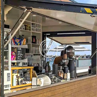 Récipient de restauration rapide personnalisé Popup Shop Conteneur mobile Café Bar Kiosque alimentaire mobile avec cuisine à vendre