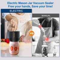 Machine de mise sous vide automatique électrique USB portable pour bocaux Mason, idéale pour la conservation des aliments à la maison et en camping-car (modèle 2026)
