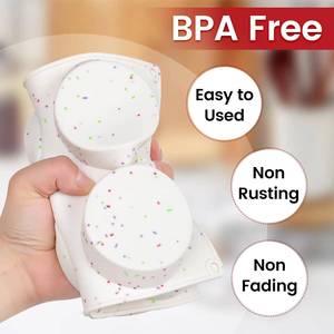 MUYULINS Factory Red 6-<b>Cup</b> LFGB Platinum Grade Non-Stick BPA Free <b>Large</b> Silicone Brownie Pan American Muffin Cake Baking Mold - Product Image 5