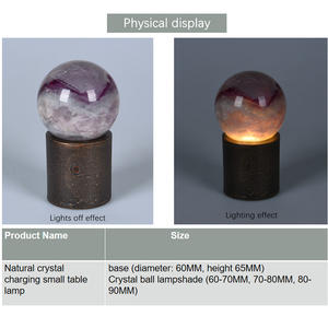 Indoor Lighting Modern Simple Eco-Friendly 1-Year Warranty Metal + Crystal Table <b>Lamp</b> 3500K (Warm White) - Product Image 4