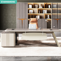 Mobilier de bureau design moderne et minimaliste Boss Bureau de direction de luxe avec chaise convertible