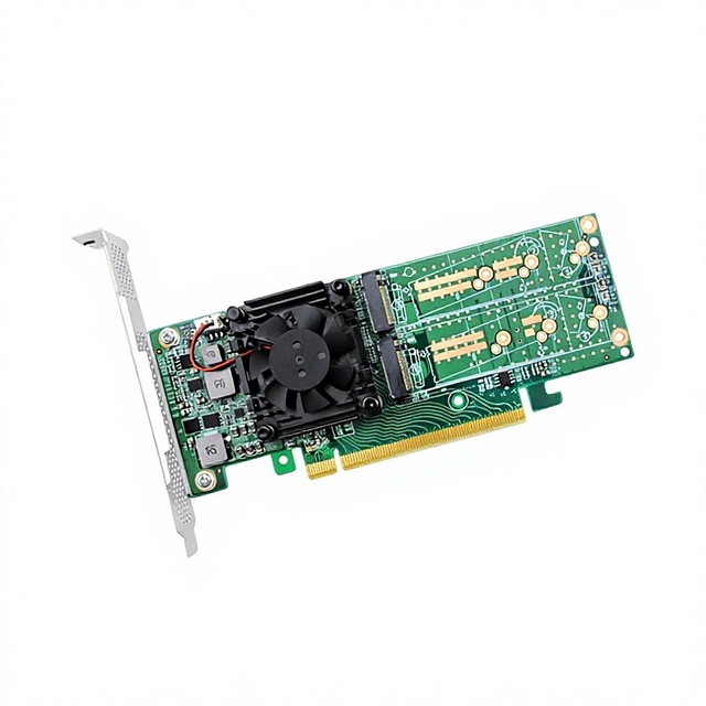 Linkreal PCIe X16 to Four-Port M.2 NVMe SSD Expansion Card for 2280 Size