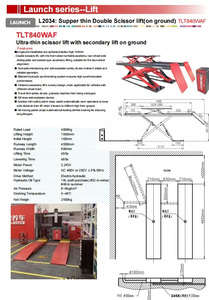 Nuevo Elevador de Tijera para Autos de 4 Toneladas TLT8410WAF, Elevador Hidráulico Ultrafino, Altura de 25-72.8 Pulgadas, 10 Años de Garantía, 2.2kW, 75dB, Diseño Ultrafino TLT8410WAF - Product Image 1